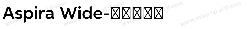 Aspira Wide字体转换